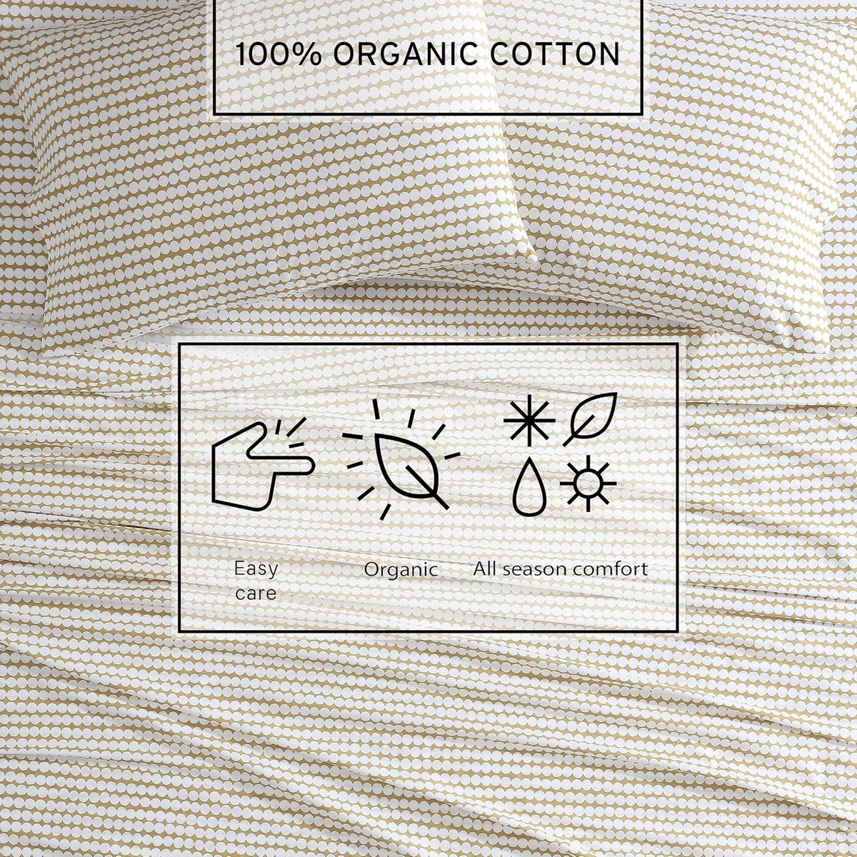 MARIMEKKO - Queen Sheet Set with Fitted Sheet & Pillowcases