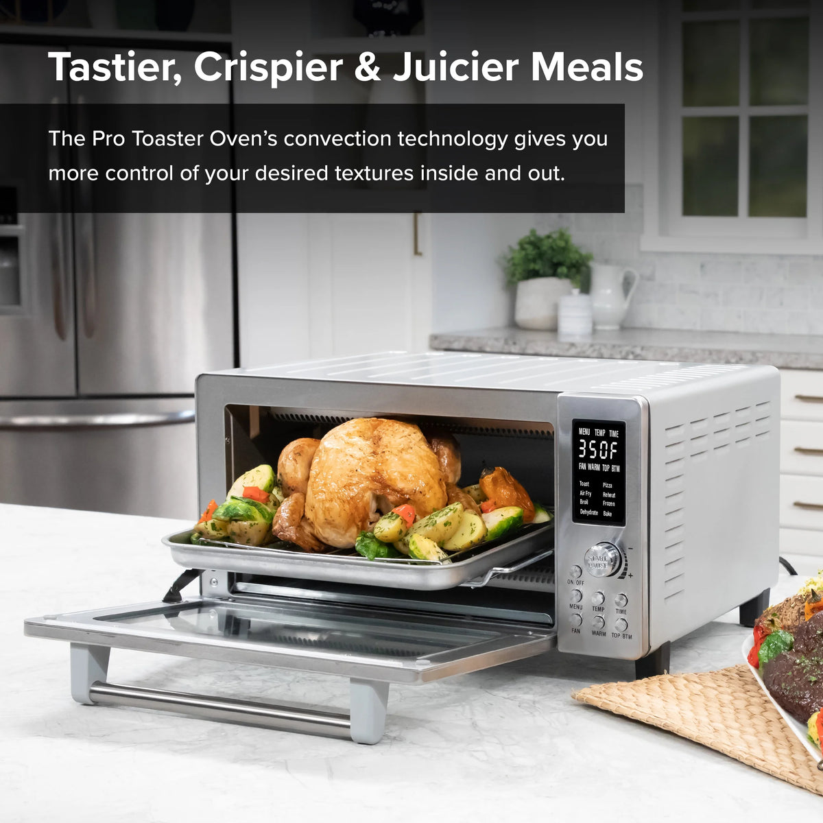 Pro Toaster Oven & Air Fryer, 1800W Oven & Air Fryer Combo, Convection Toaster Oven
