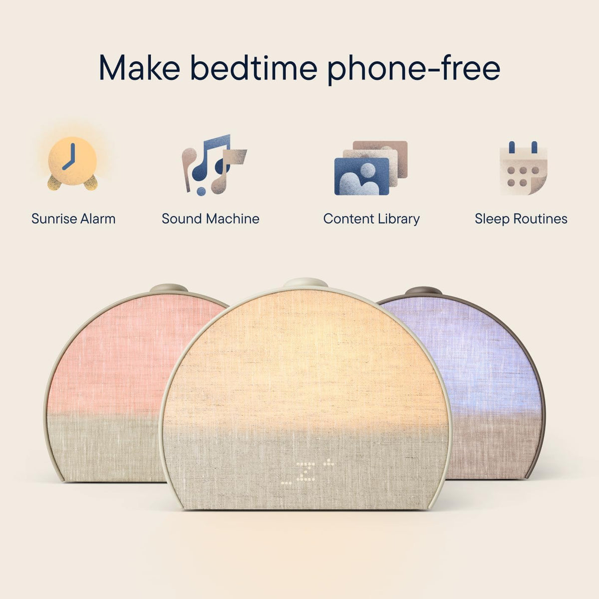 Hatch Restore 3 Sunrise Alarm Clock & Sound Machine, Smart Light (Greige)