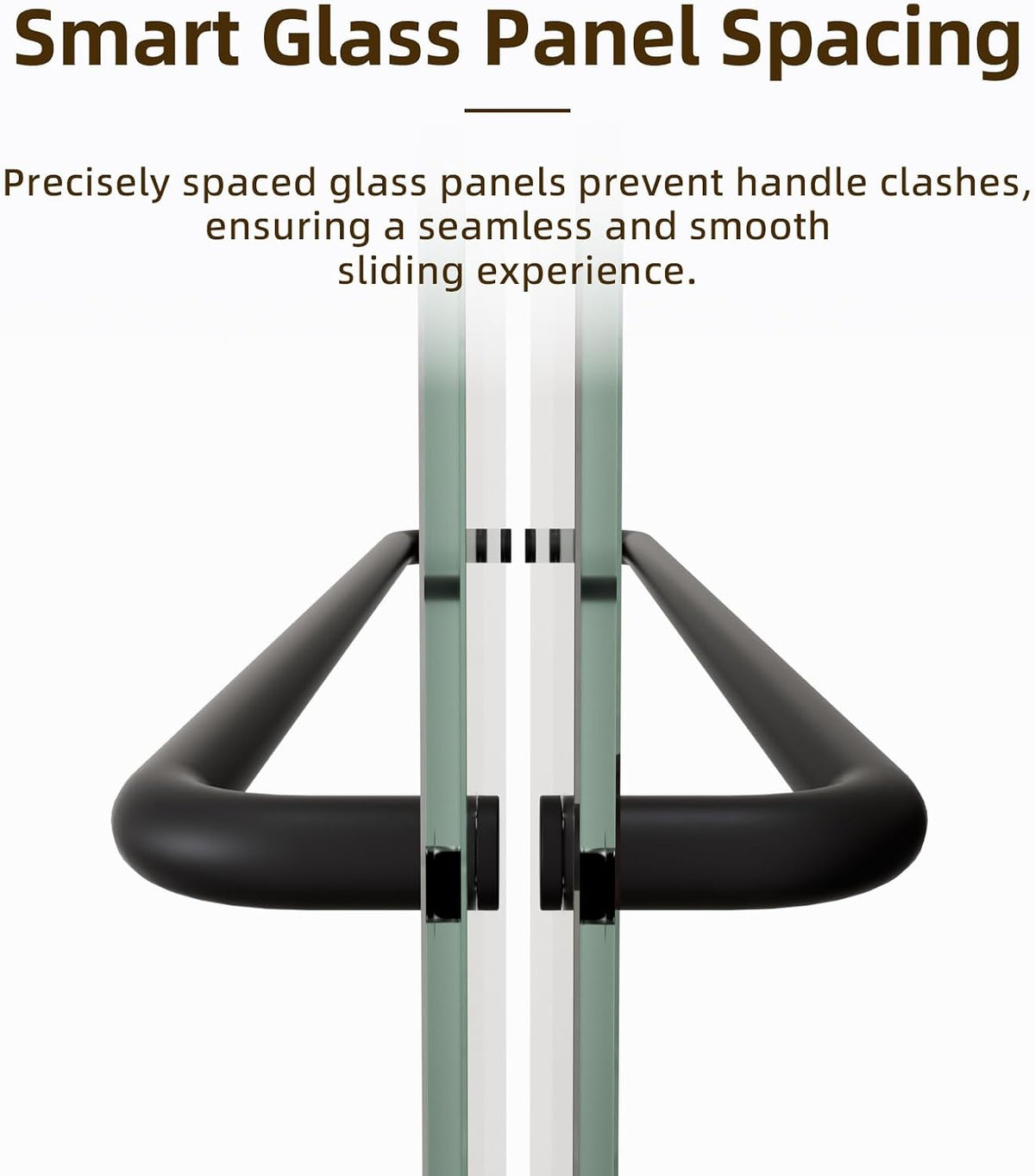Double Sliding Shower Door,50-54" W X 70" H,Matte Black