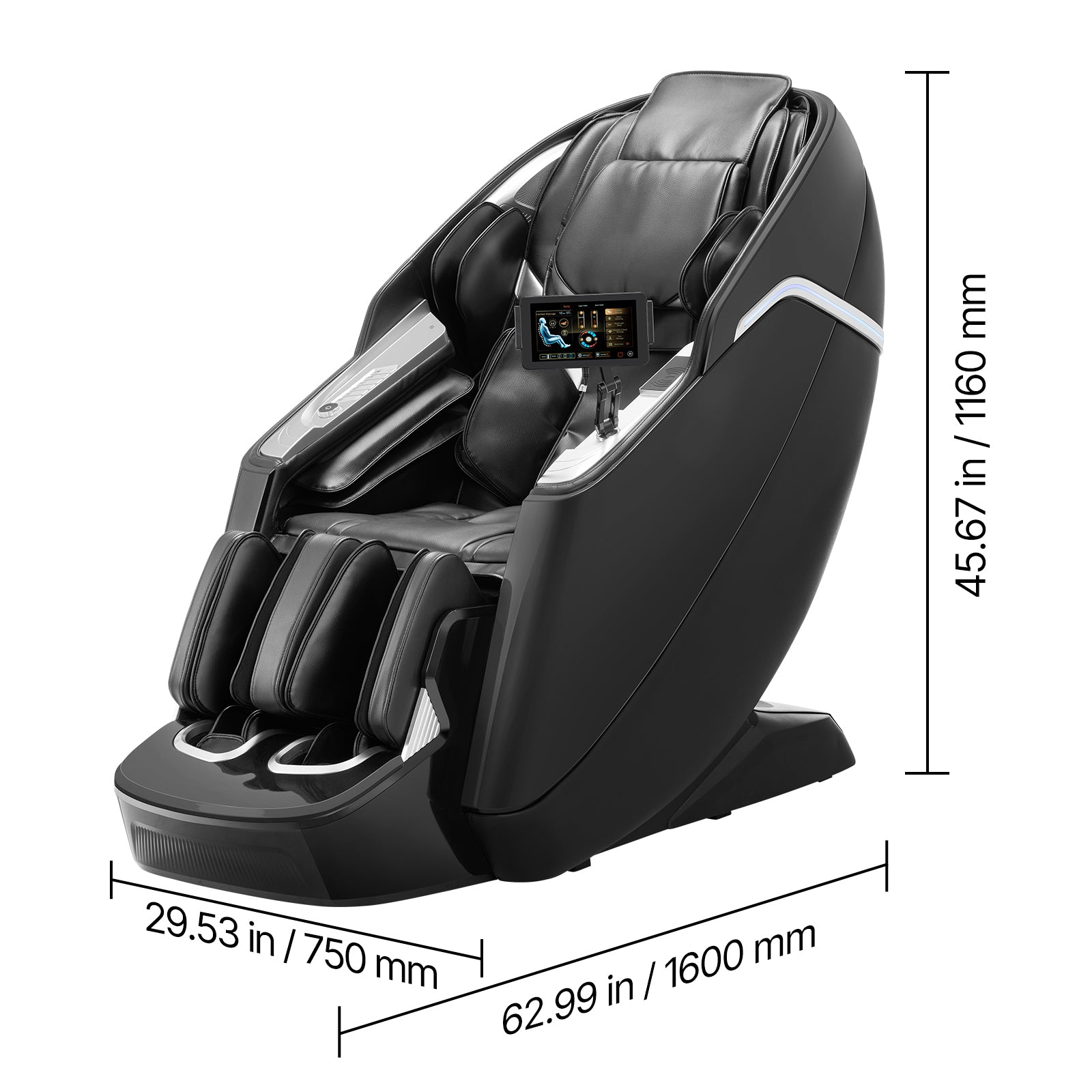 Full Body Massage Chair Zero Gravity 3D Shiatsu Recliner with Sl-Track