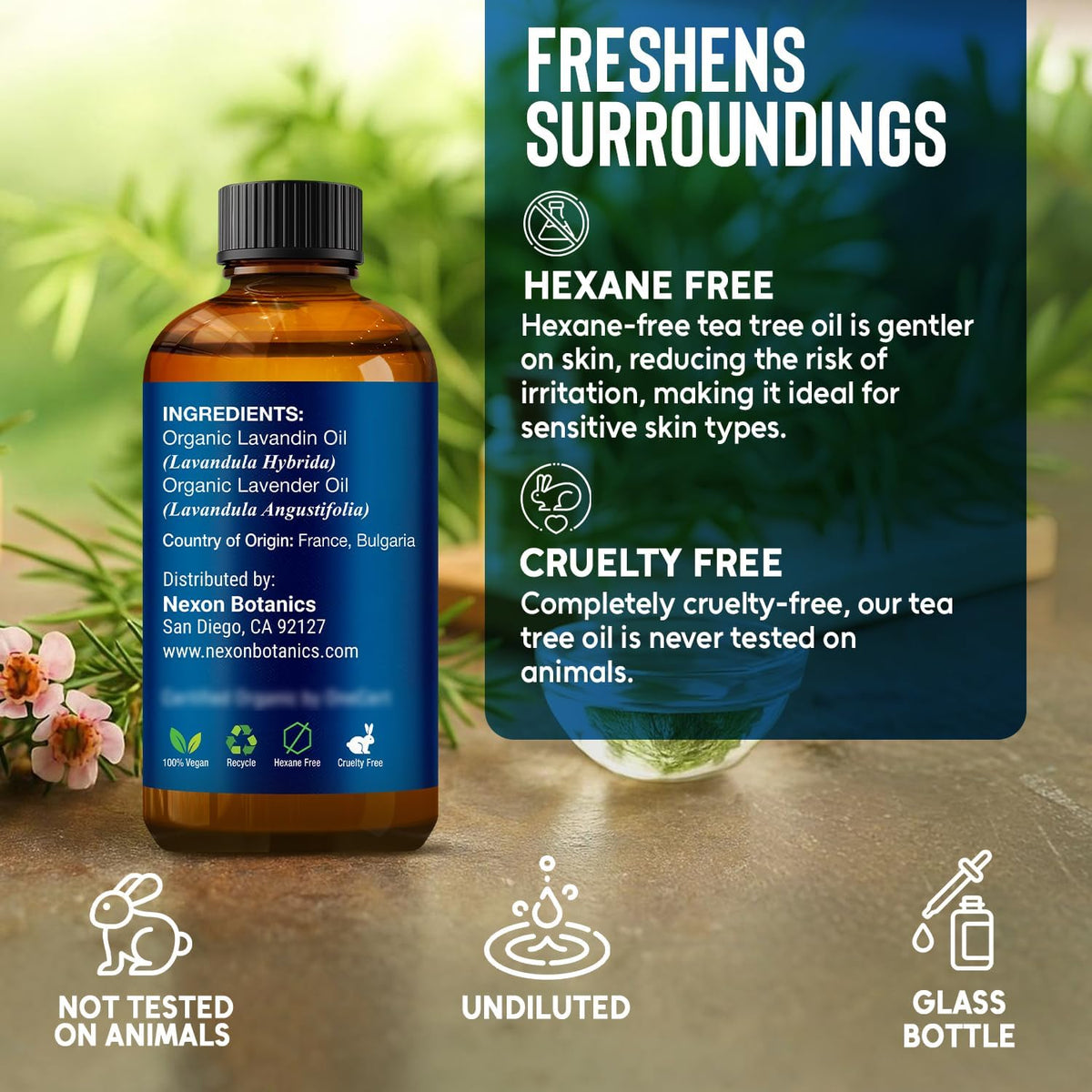 Organic Tea Tree Essential Oil 30 Ml - 100% Pure & Natural - Hexane Free
