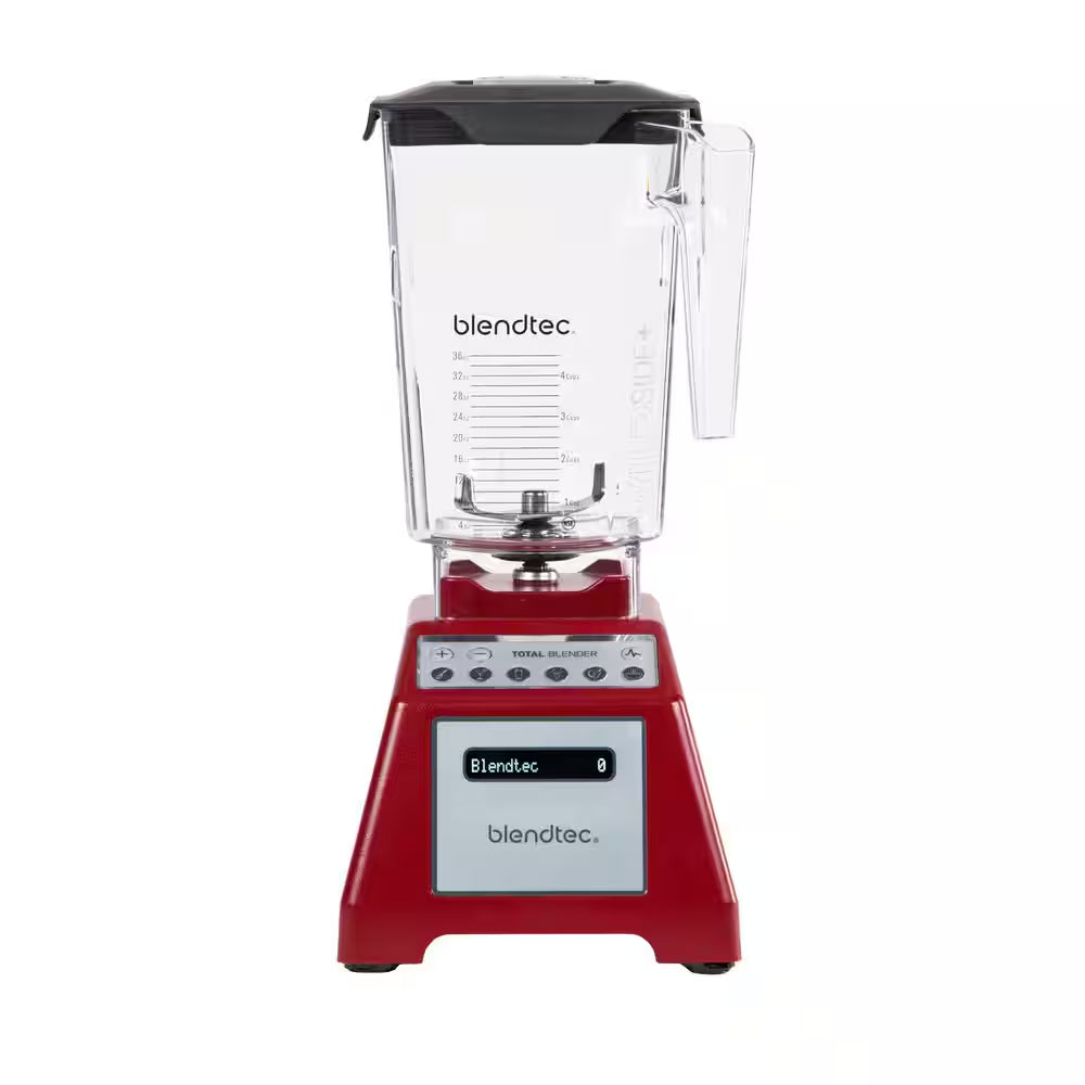Total Classic Original Blender-90 Oz. 10 Speeds-6 Pre-Programmed Cycles-Red-Blender-With Wildside plus Jar