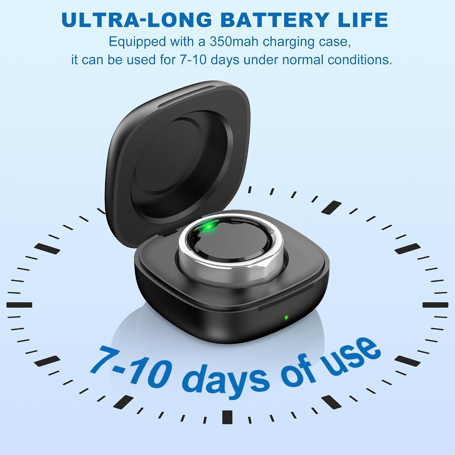 Smart Ring for Women Men, Minimalist Fitness Ring&Health Ring with Heart Rate