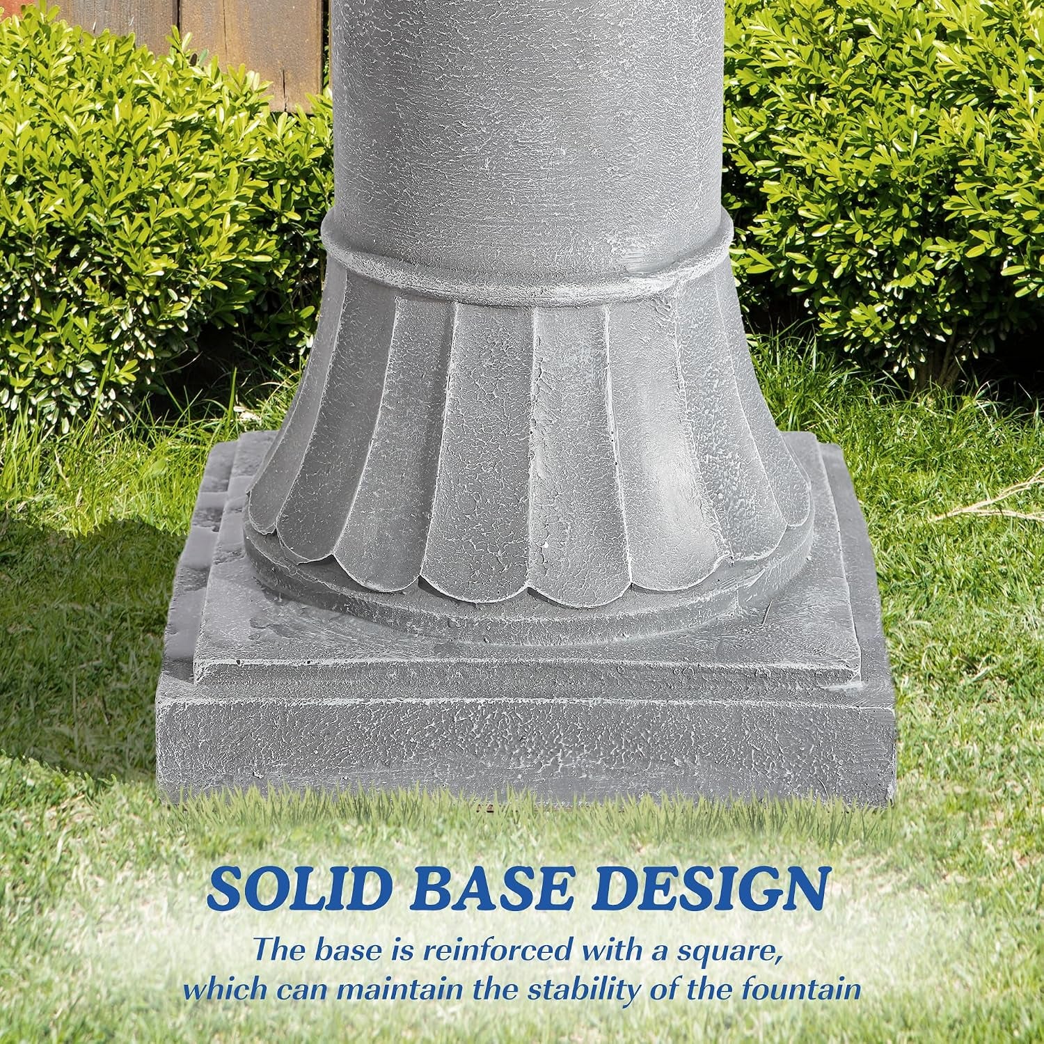 48.4" H Italian Outdoor Water Fountains, Fountains and Waterfalls