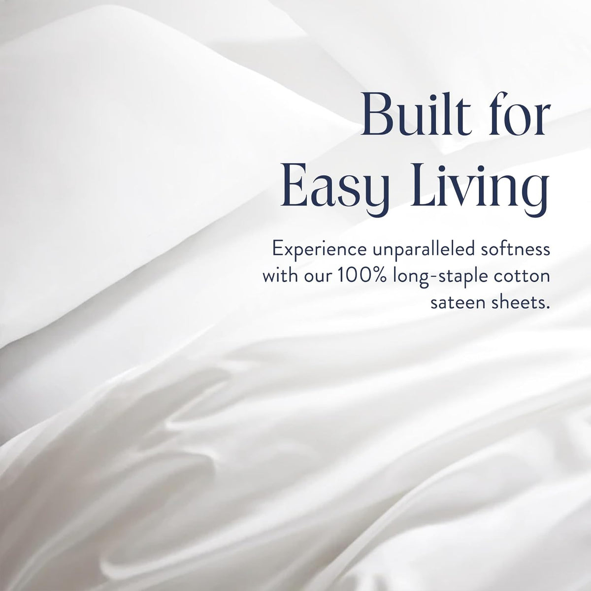 Brooklinen Sateen 4-Pc Sheet Set Hotel-Quality Luxury - King, White