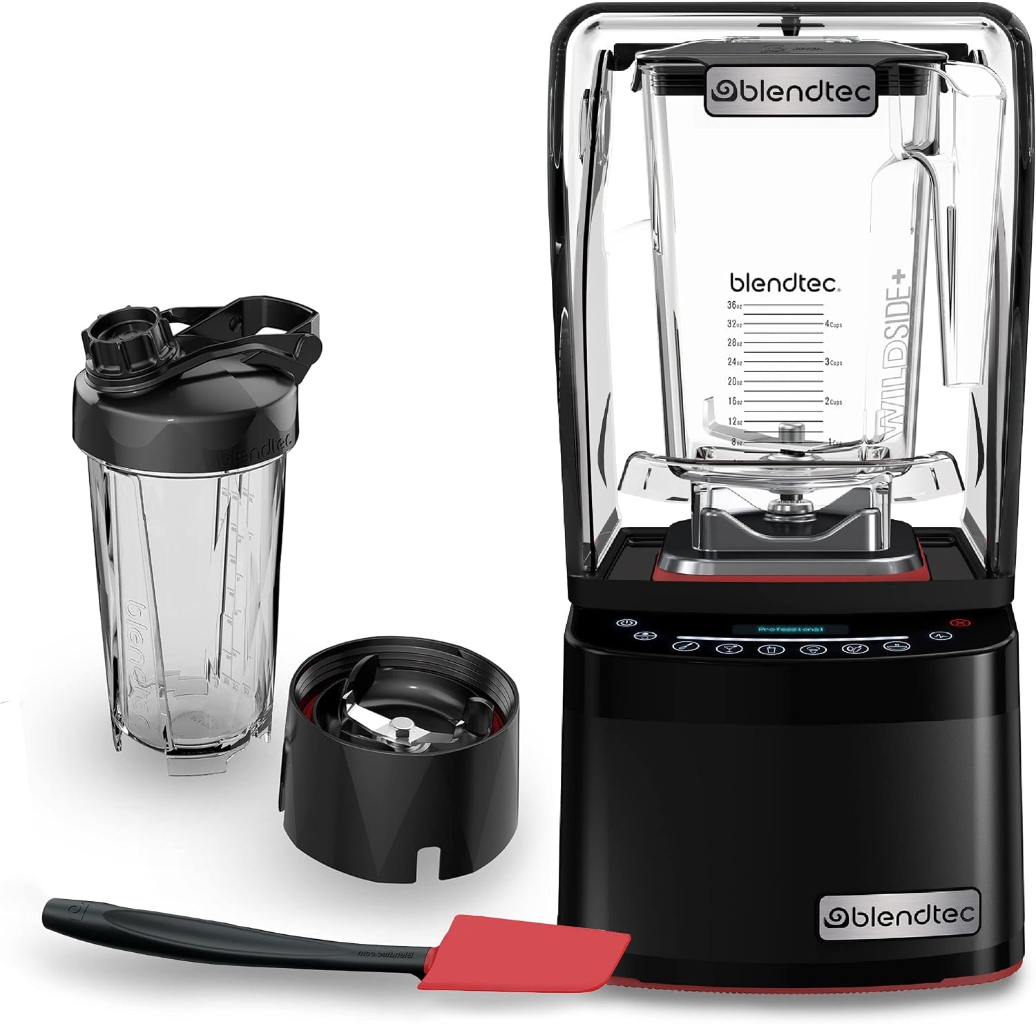 Professional 800 Blender (Black), Wildside+ Jar & GO Travel Bottle