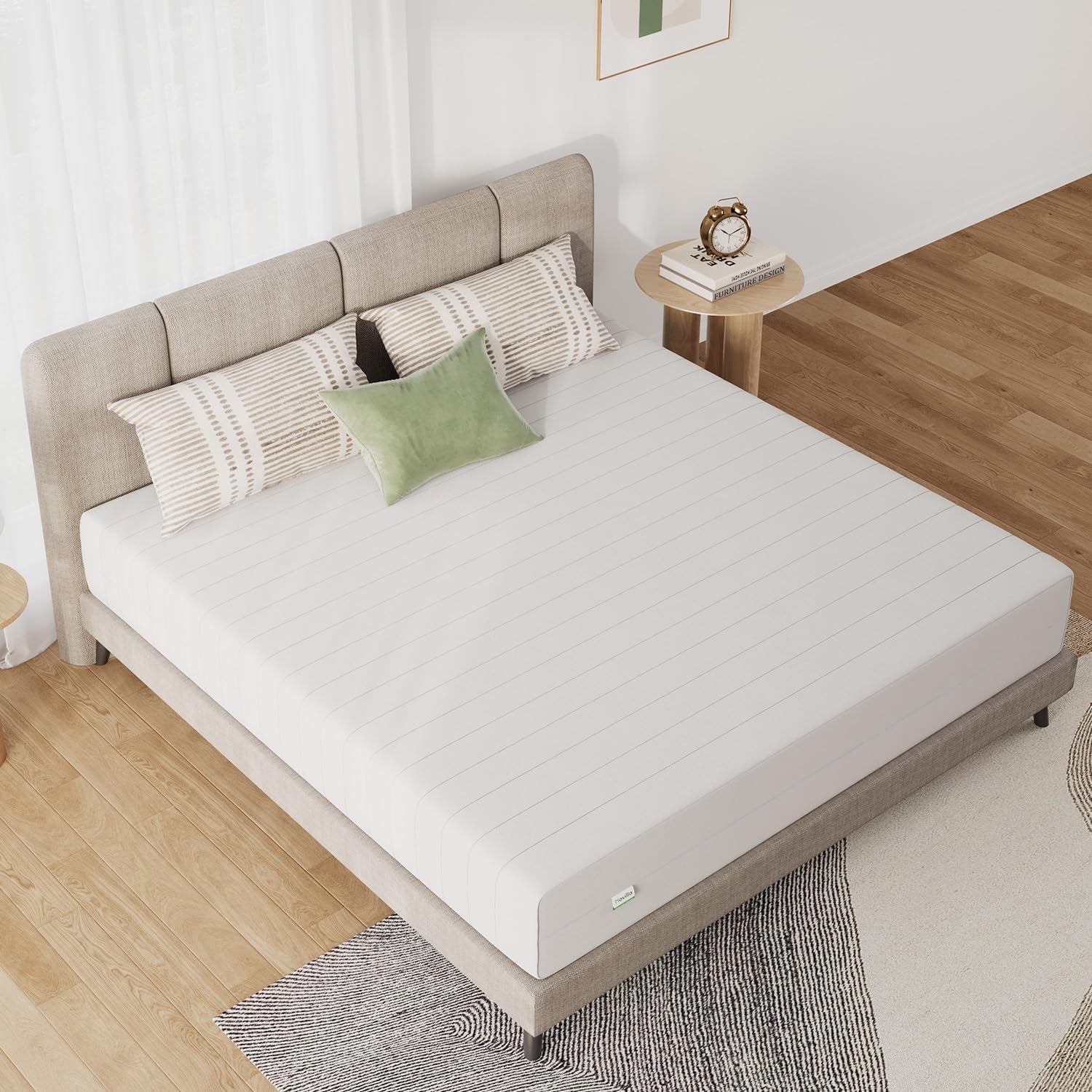 Twin Mattress, 6 Inch Twin Mattress in a Box, Double Side Sleep Foam Mattresses with Breathable Cover for Back & Side Sleeper, Twins Bed Mattresses