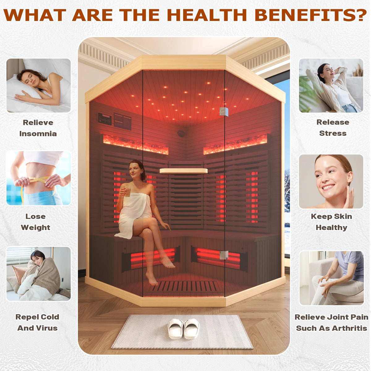 Infrared & Steam Sauna (Varied Sizes & Shapes)