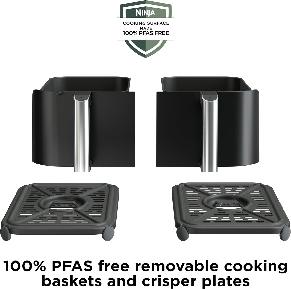 Ninja Foodi Air Fryer, 10 Qt Dualzone Smart XL, 6-In-1, Black, DZ550