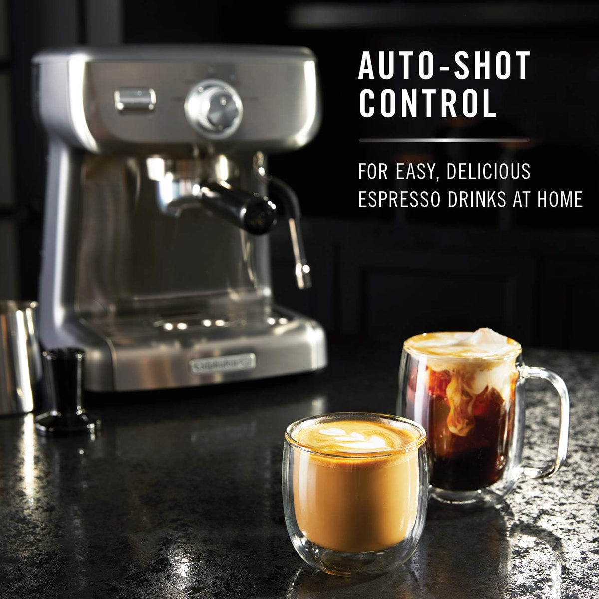BVCLECMP1 Temp Iq Espresso Machine with Steam Wand, Stainless
