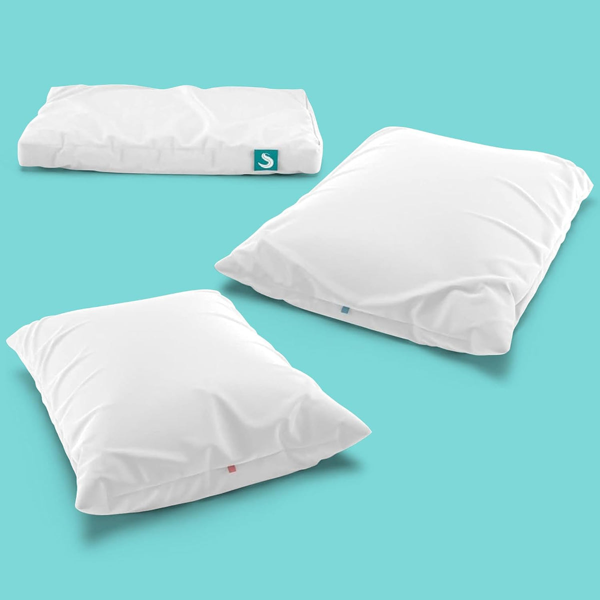 2-Pack Cooling Bed Pillows & Removable Cover for Sleeping Sets, King Size - Adjustable and Washable Bedding Pillow Set for Comfortable Sleep