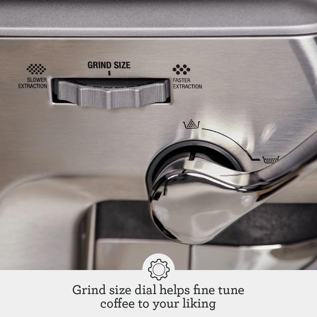 Breville BES876BSS Barista Express Impress, Brushed Stainless Steel