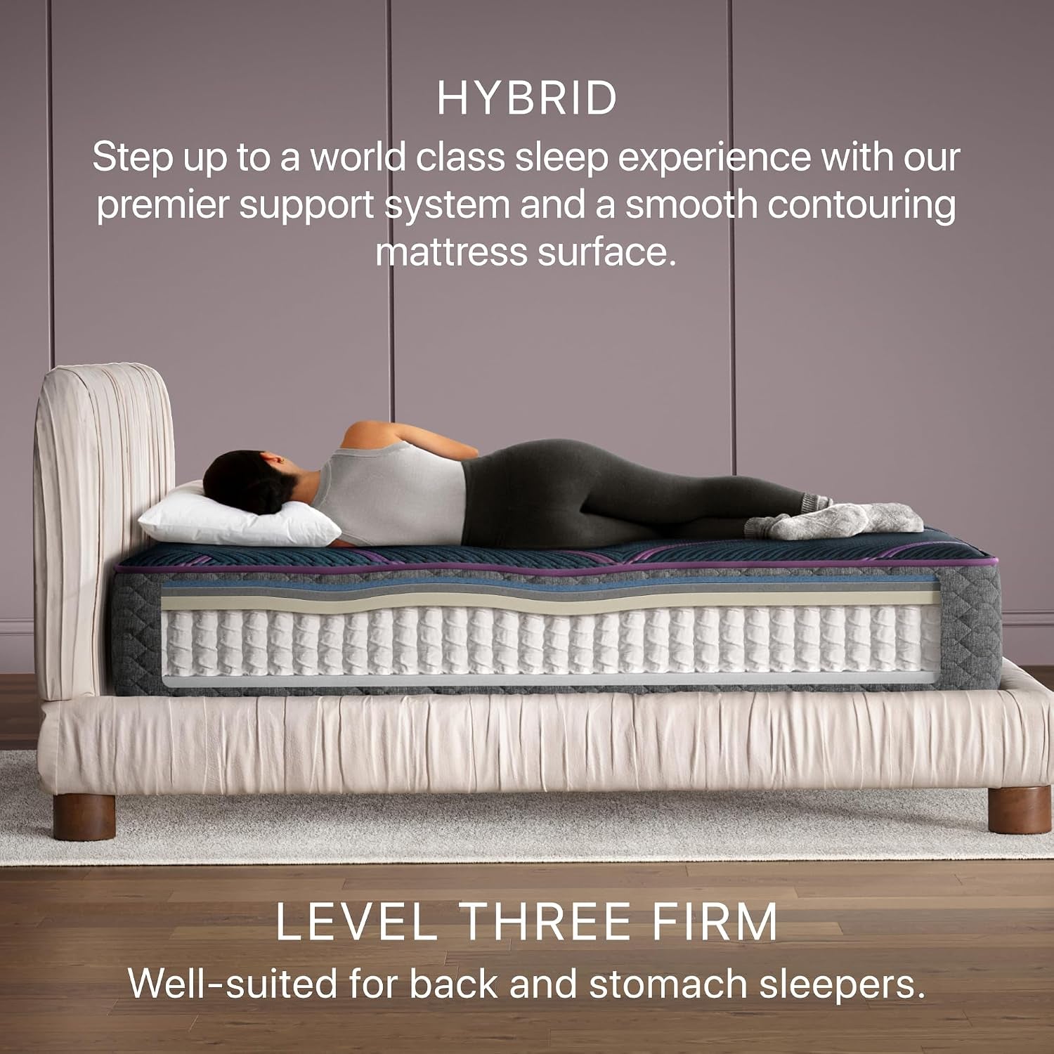 Beautyrest World Class Level Three Firm 13" Hybrid California King Mattress
