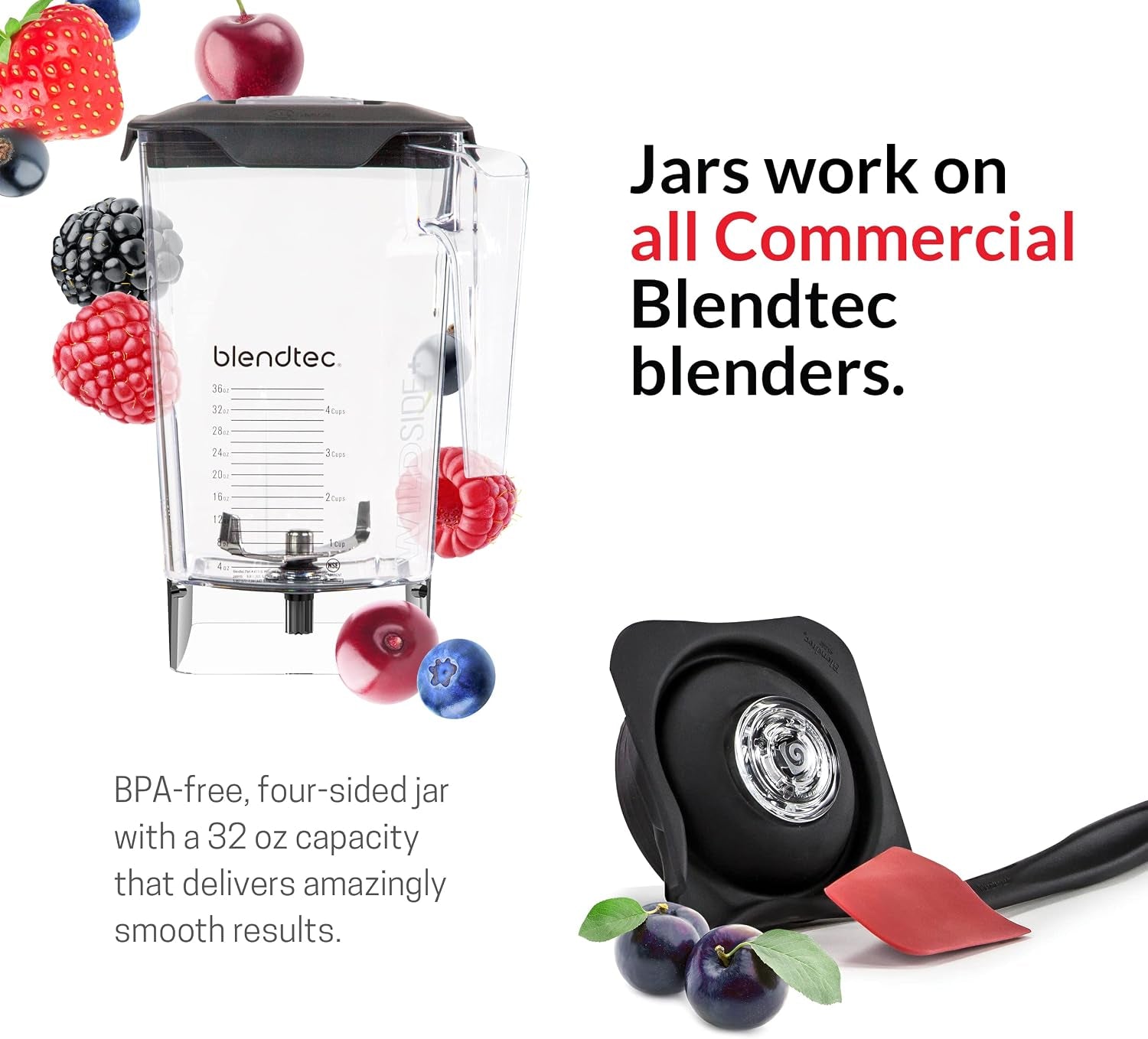 Total Blender Classic (Red), 90Oz* Wildside+ & Twister Jars