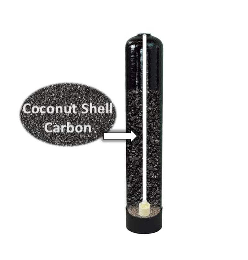 AFW Filters Built Fleck 5600SXT 48,000 Grain Water Softener with Upflow Carbon Filter (Purolite C100E Resin with Carbon)