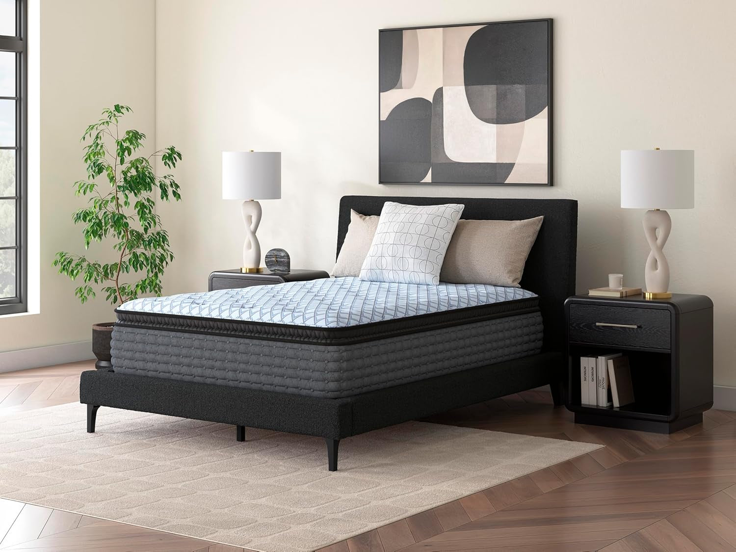 Signature Design by Ashley Hybrid Mattress, Plush King, Pillow Top