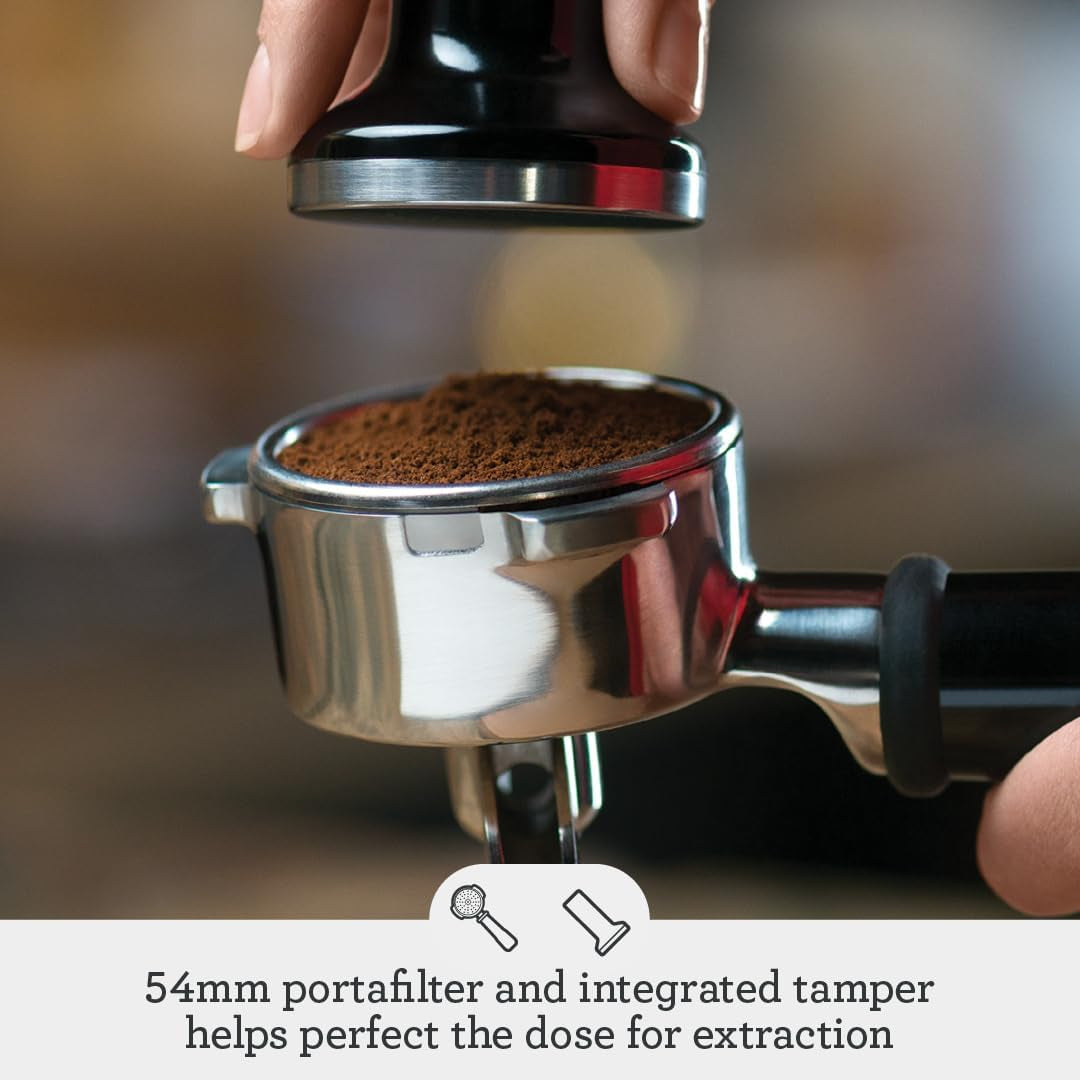 Breville BES880BTR Barista Touch Espresso Machine, Black Truffle