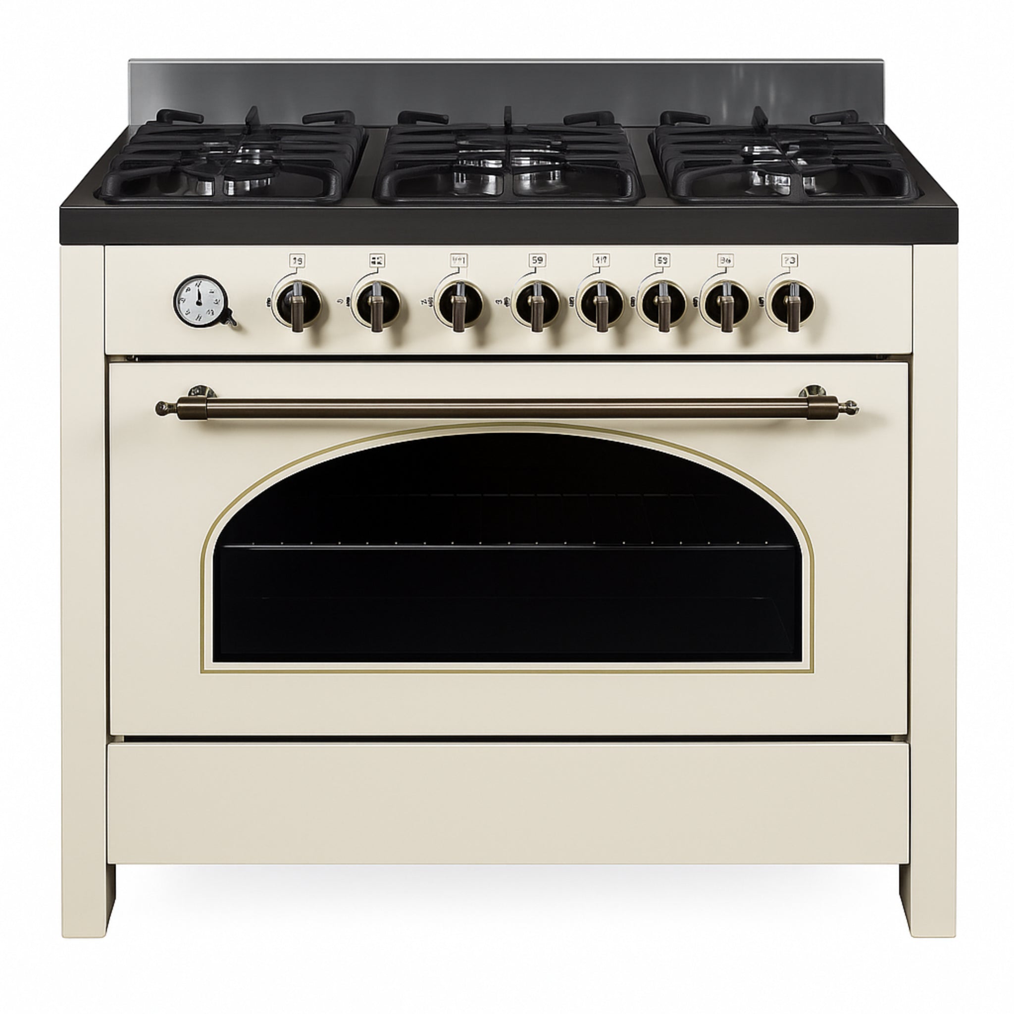 Cressida Atelier Ivory 90cm Pro Gas Range with Heritage Arch Window