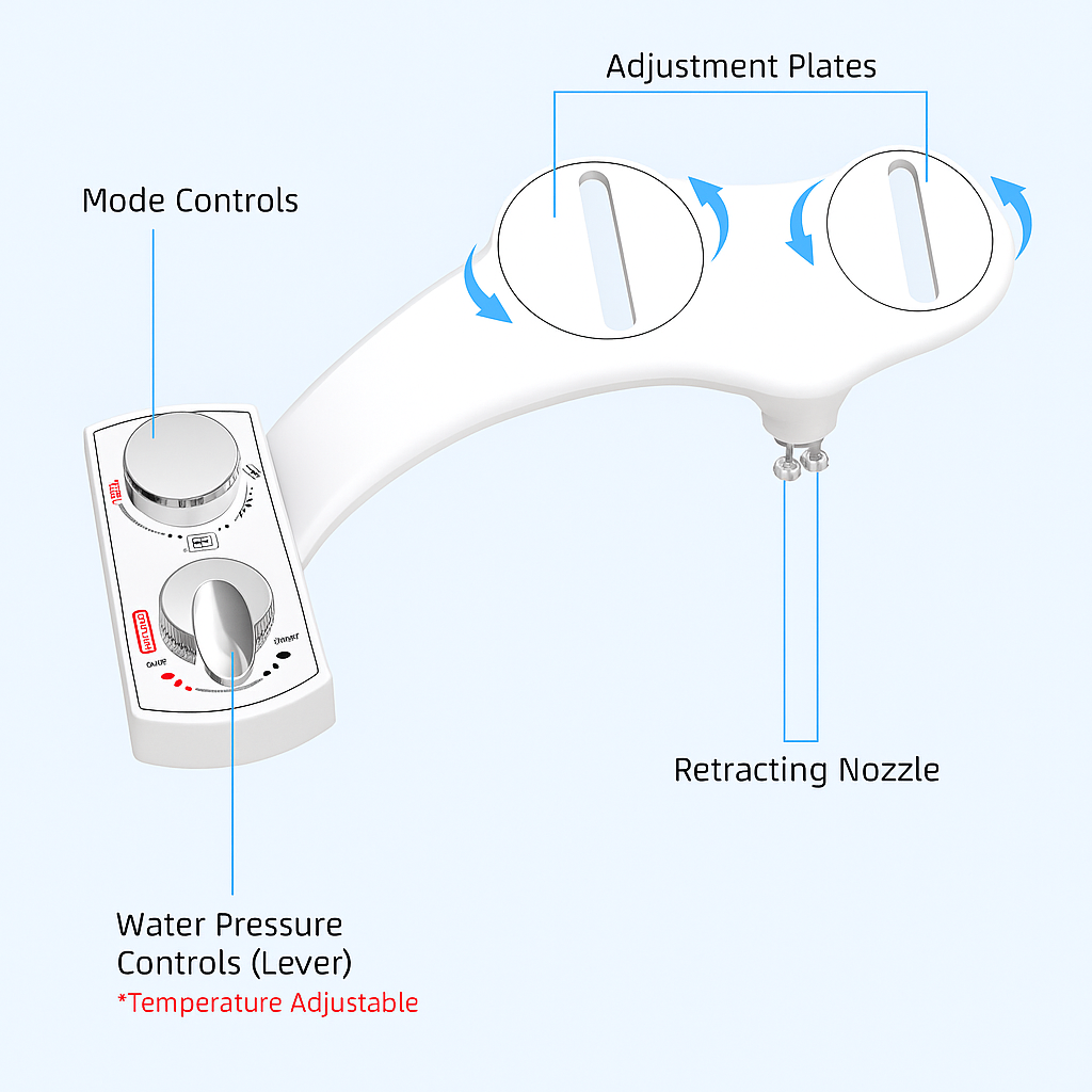 Novaluxe ThermoFlow Prestige Bidet Attachment