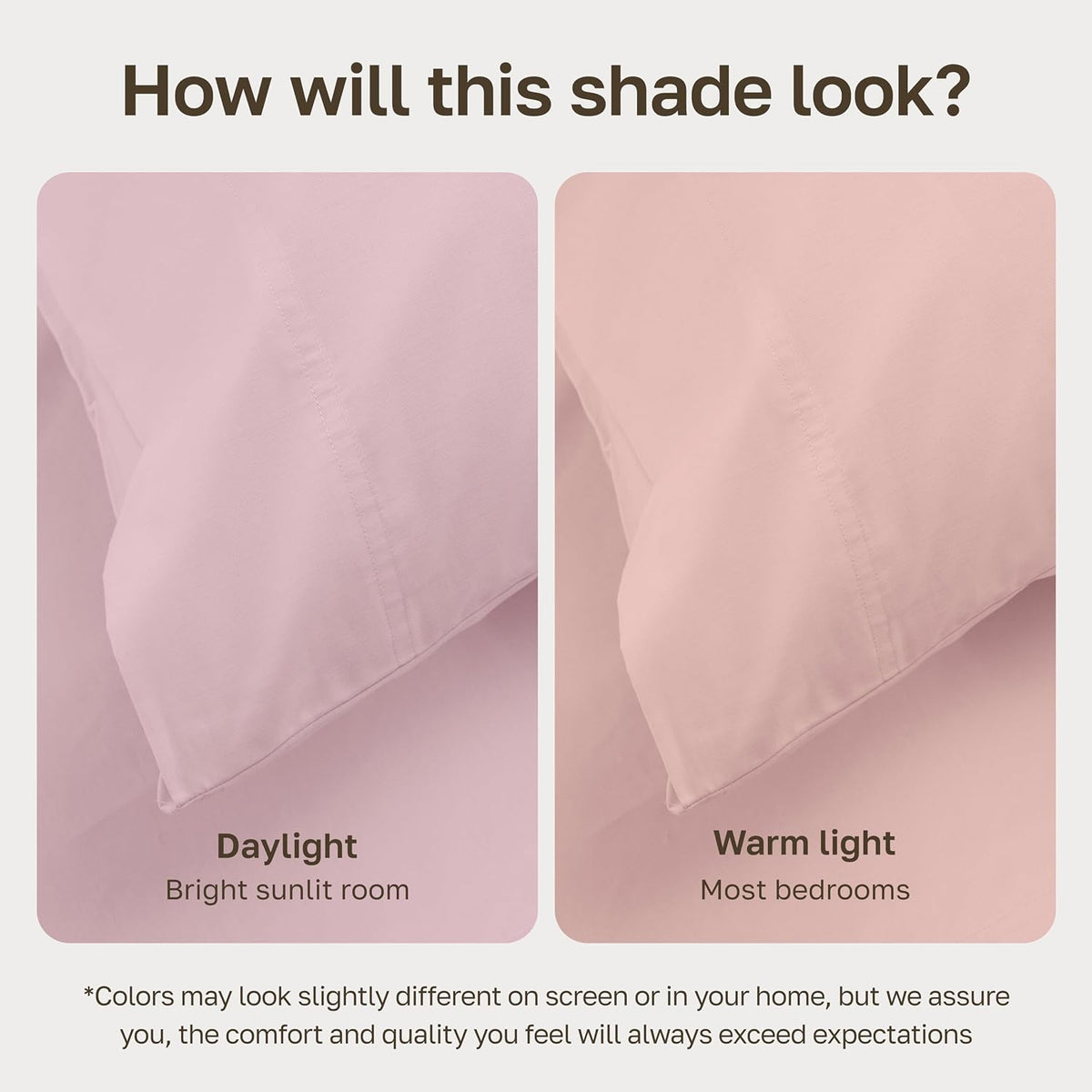 Organic Cotton Deep Pocket Full Size Sheets Set, Pink