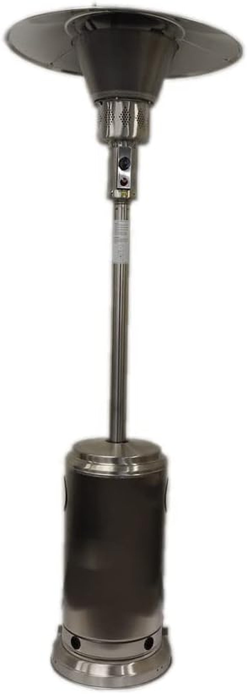 AZ Patio Heaters Commercial Patio Heater in Stainless Steel with 33" Shield