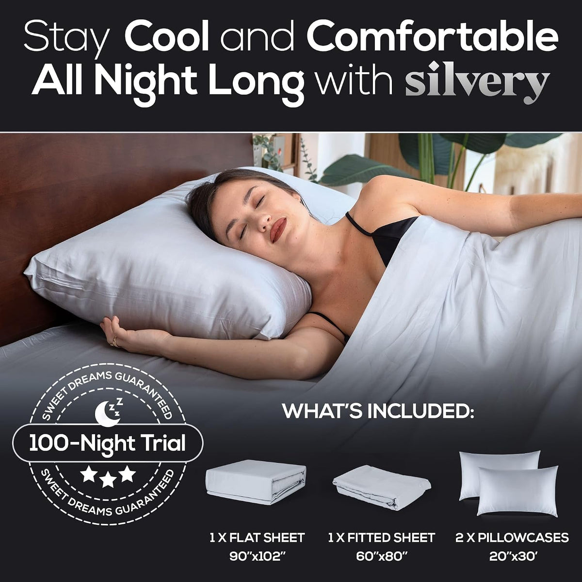 save More Bed Pillow (Queen) Bed Sheets (Queen) Value Bundle – Ultra Soft Cooling Sheets & Self-Cleaning Pillow for Hygienic, 5-Star Sleep Comfort