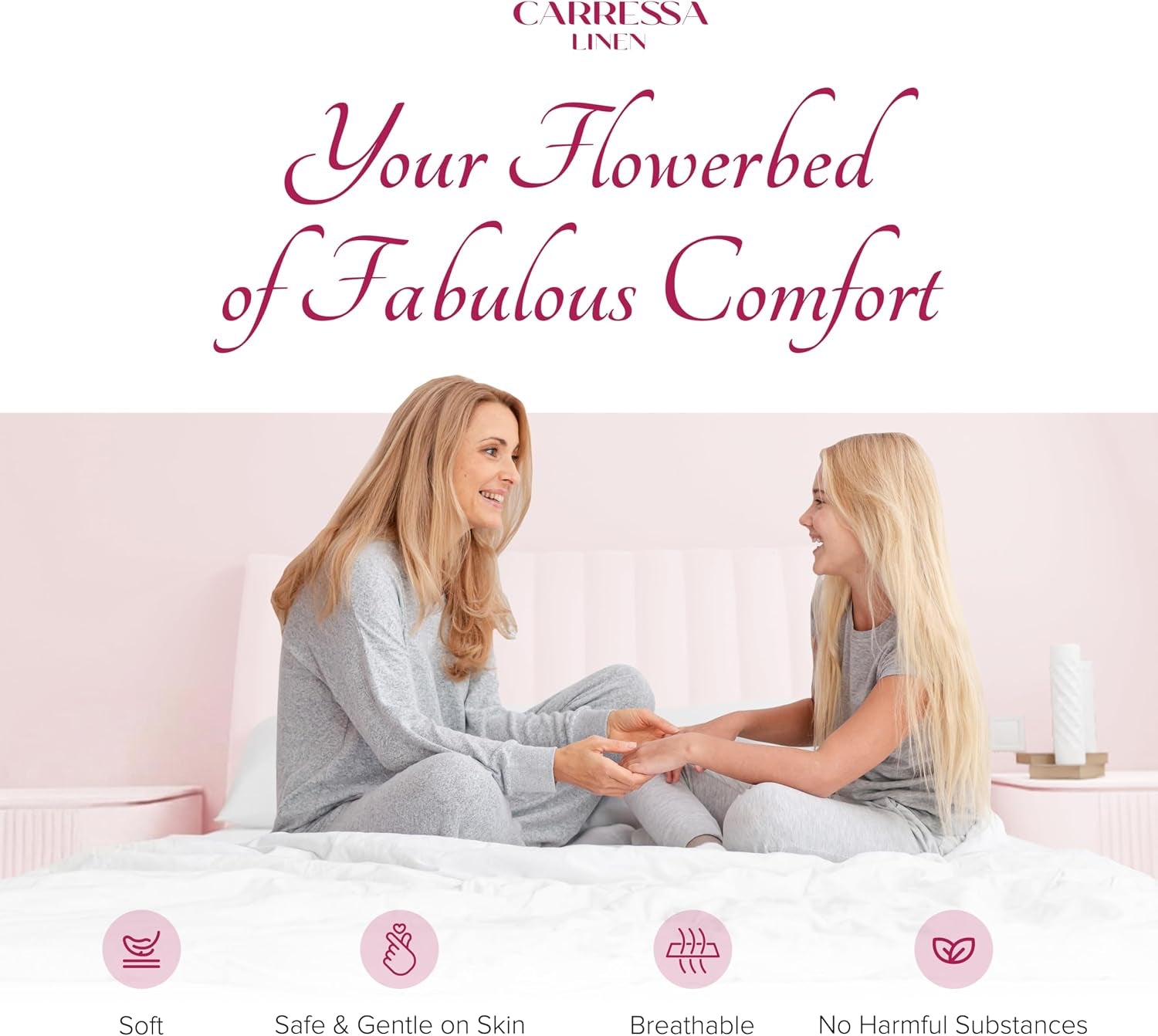 Egyptian Cotton Sheets King Size - Luxury 1200 Series High Thread Count King Size Sheets Set (4 PC, Light Blue) Silky Soft, Cooling, Sateen Weave, 17" Deep Pocket, Hotel Bed Sheet Set