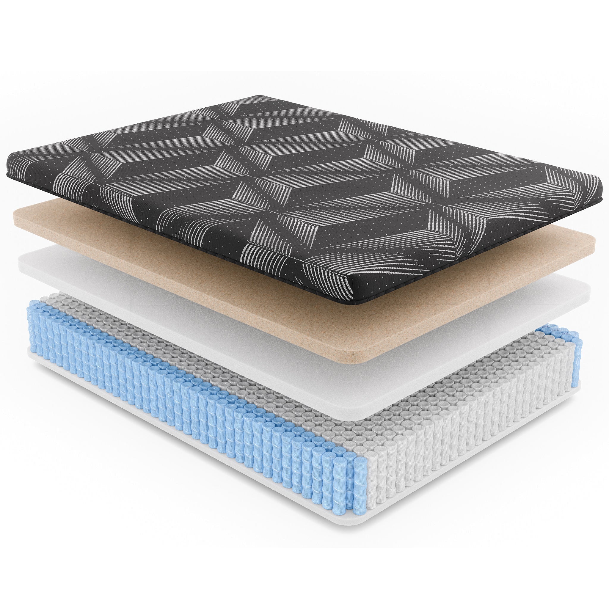 Diamond Matrix King Size Copper Cooling Hybrid Mattress 11-Inch Firm