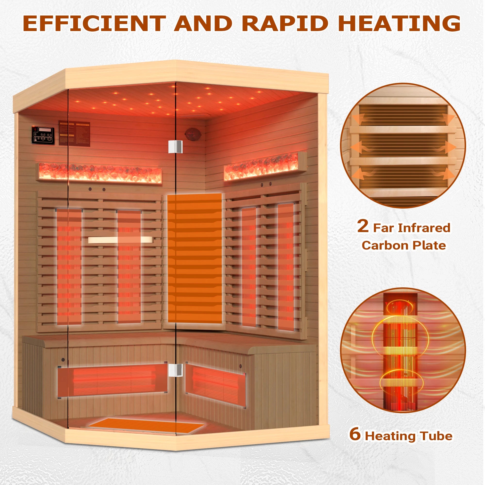 Infrared & Steam Sauna (Varied Sizes & Shapes)