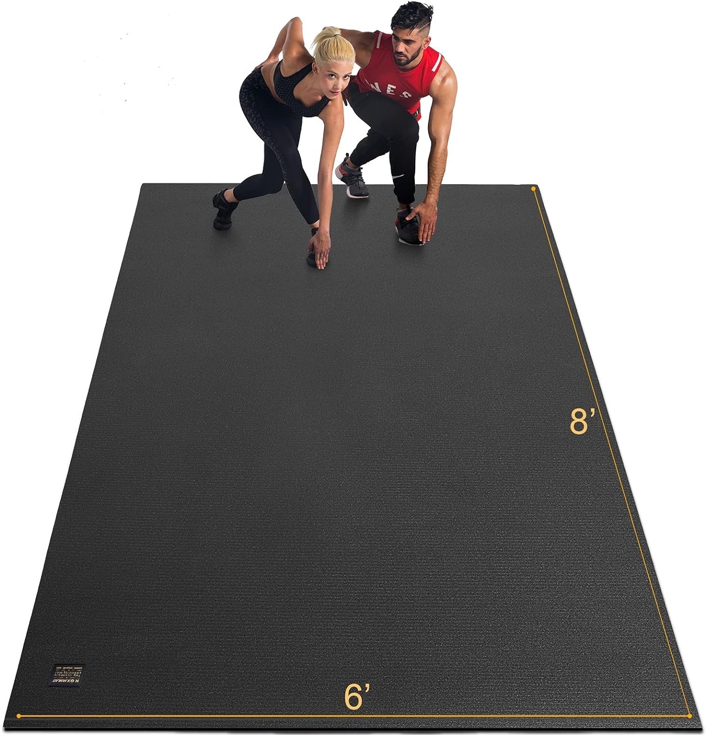 Extra Large Exercise Mat 16'X6'/12'X6'/10'X6'/8'X6'(7Mm)