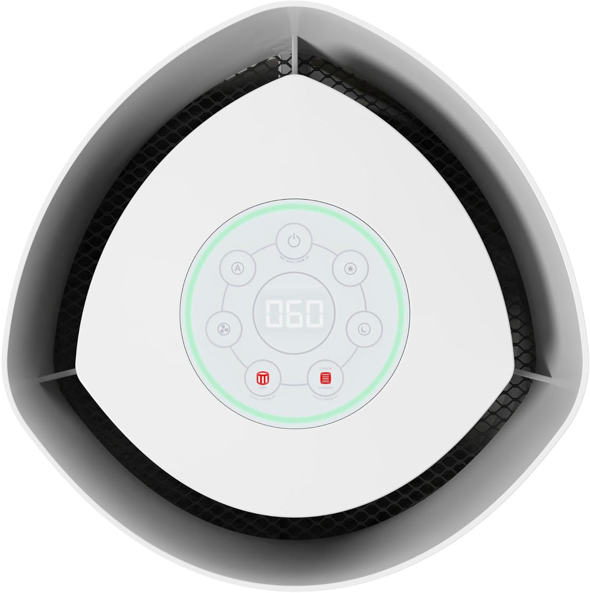 Airsafe+ XL Smart Air Purifier for Bedroom and Home - Wifi and App Enabled - 360-Degree True HEPA Filter - Filters Pet Dander, Dust, Smoke - Air Quality Monitor - AP3250 - Gray & White
