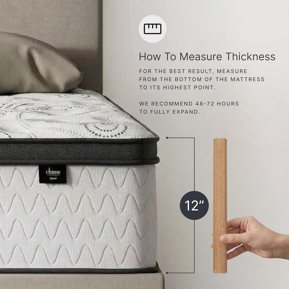 Signature Design by Ashley Hybrid Mattress, Plush King, Pillow Top