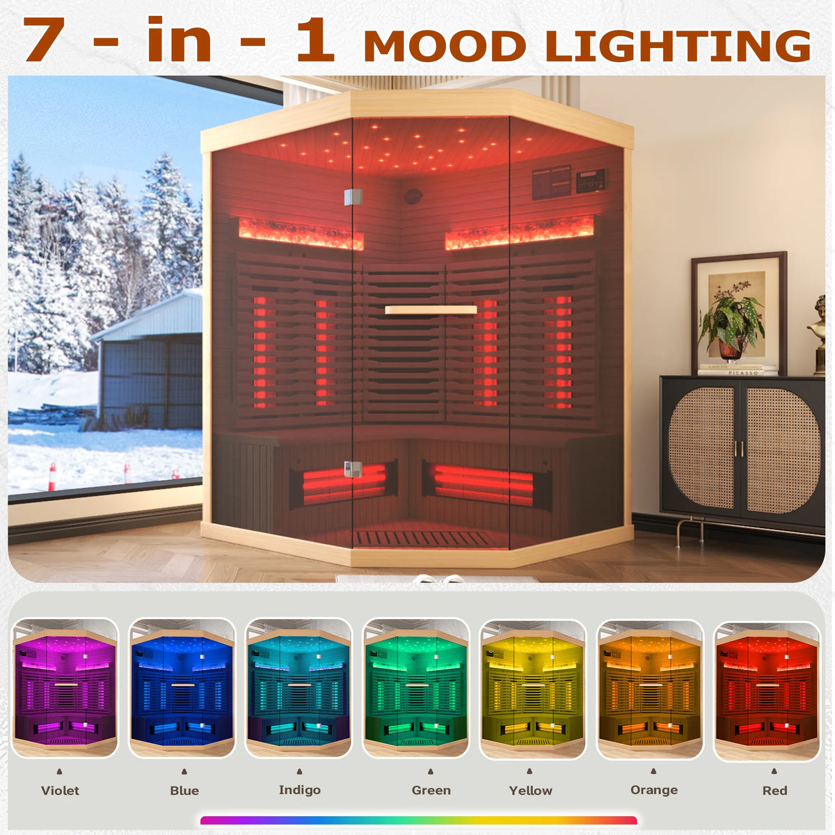 Infrared & Steam Sauna (Varied Sizes & Shapes)