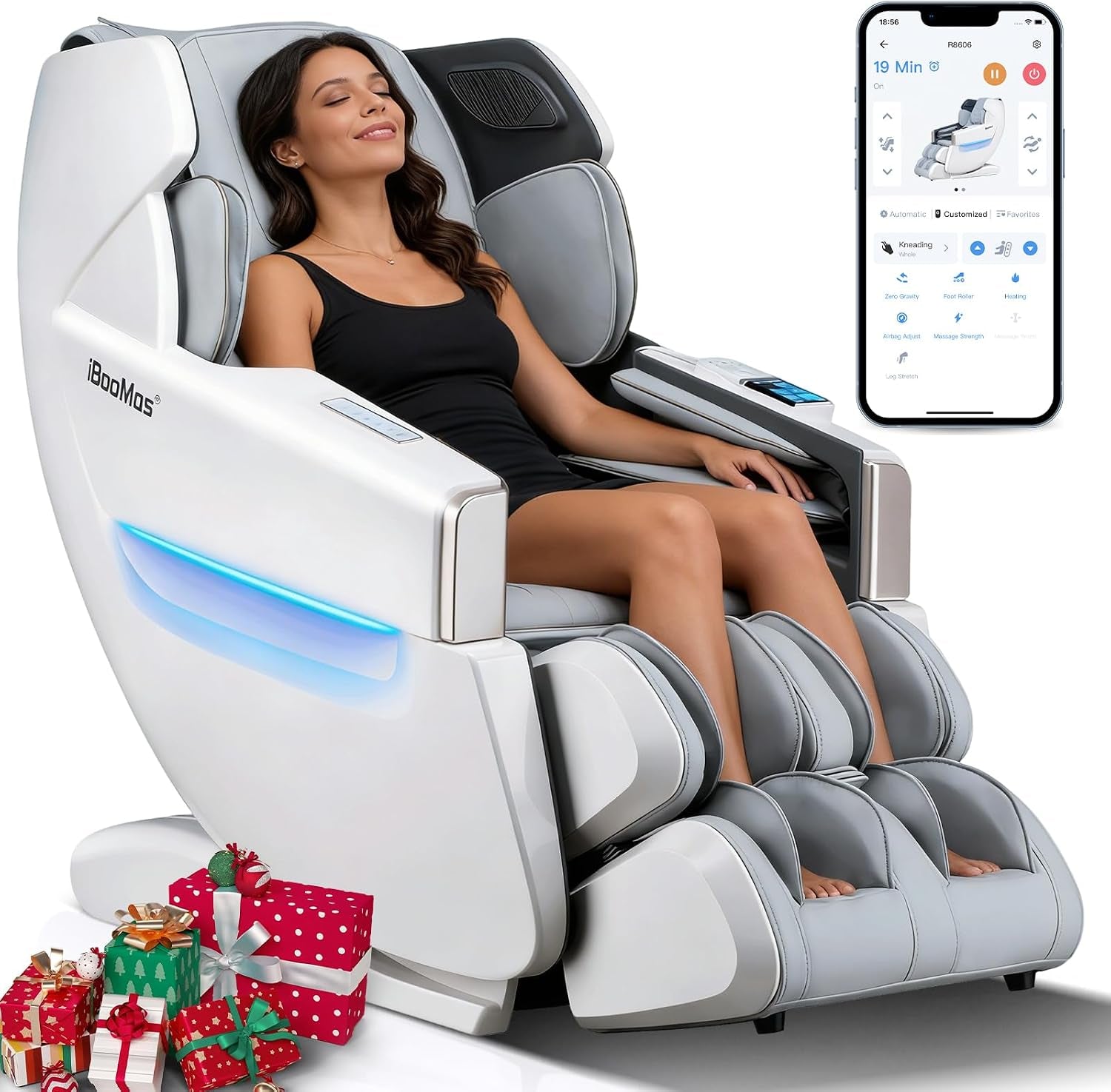 Massage Chair Full Body, Zero Gravity Shiatsu SL Track Recliner