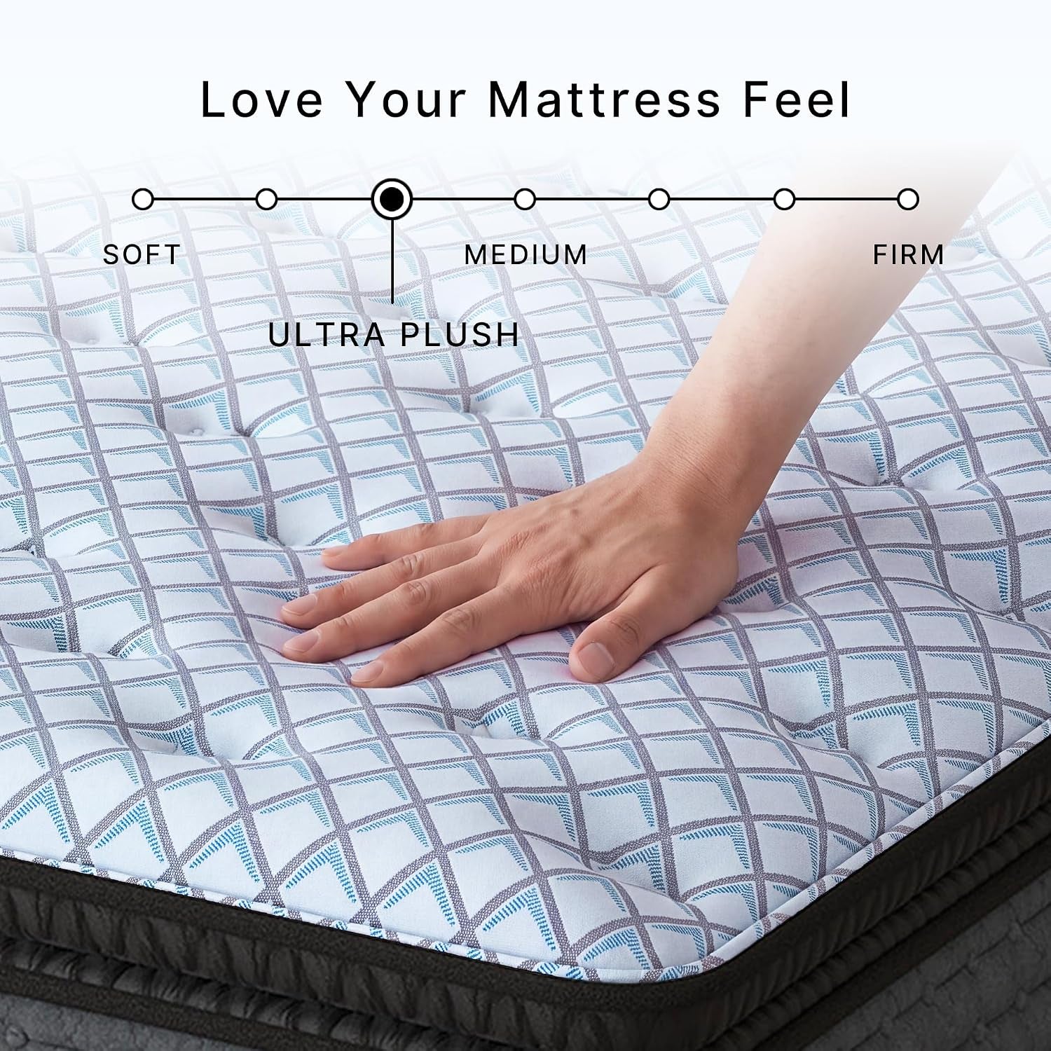Signature Design by Ashley Hybrid Mattress, Plush King, Pillow Top