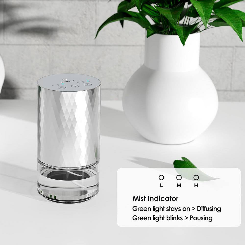 Waterless in Essential Oil 100 Ml Capacity Scent Air Machine, Aromatherapy Nebulizer Premium Metal Battery Operated