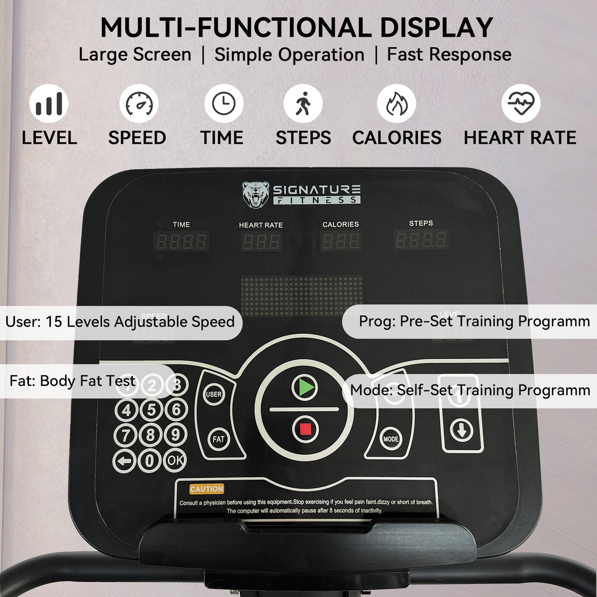 Stair Climber Commercial Grade Stair Stepper Machine for Cardio and Lower Body Workouts