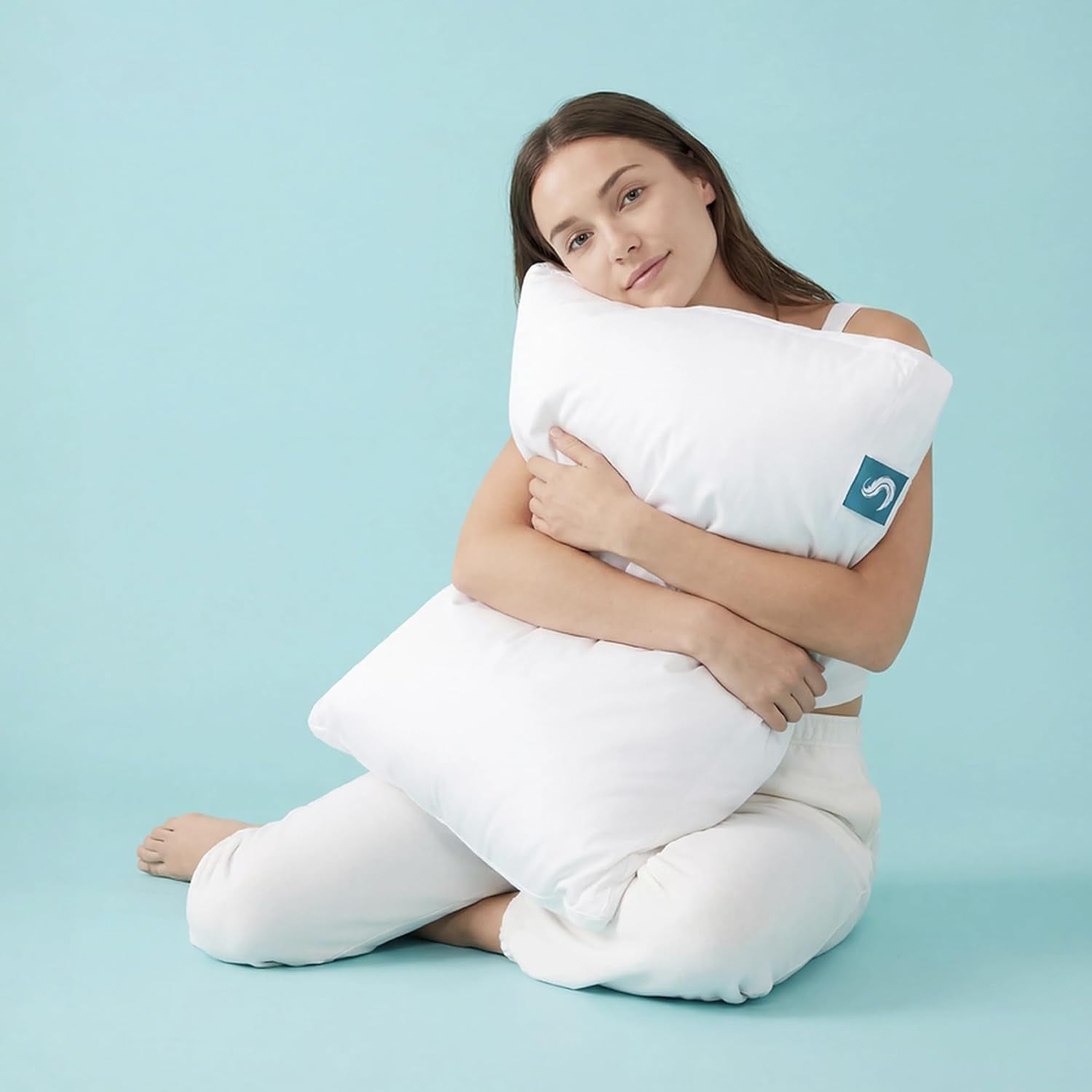 2-Pack Cooling Bed Pillows & Removable Cover for Sleeping Sets, King Size - Adjustable and Washable Bedding Pillow Set for Comfortable Sleep