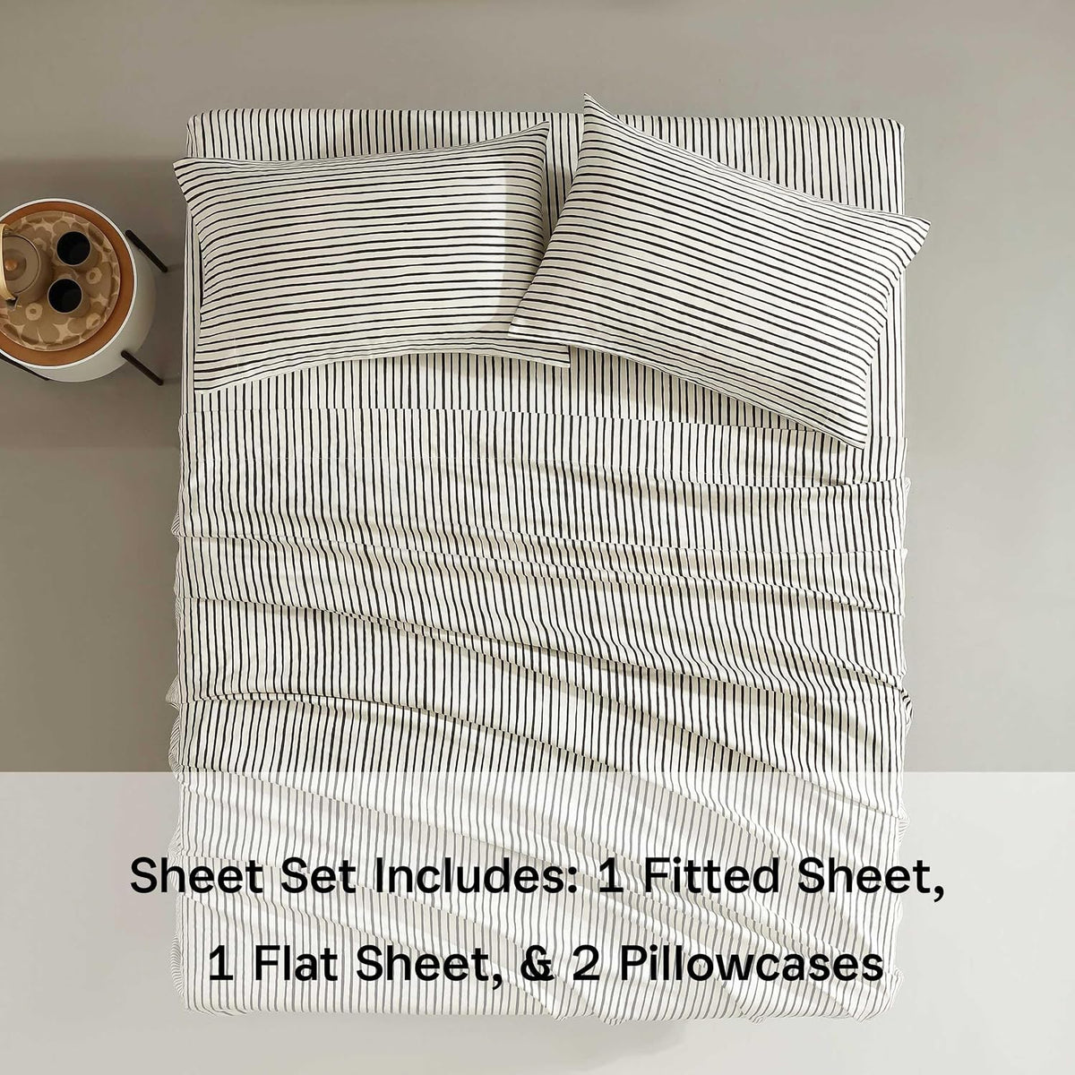 MARIMEKKO - Queen Sheet Set with Fitted Sheet & Pillowcases