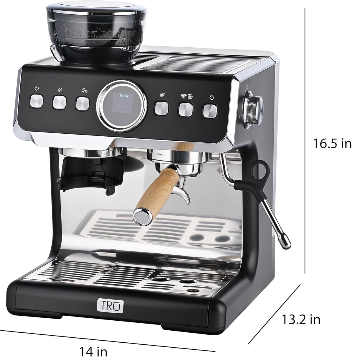 Fully Automatic 19 Bar Espresso Machine with Grinder