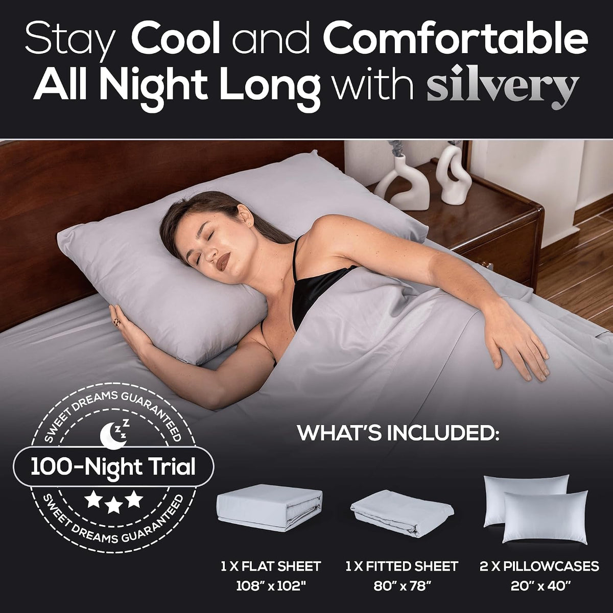 save More Bed Pillow (Queen) Bed Sheets (King) Value Bundle – Ultra Soft Cooling Sheets & Self-Cleaning Pillow for Hygienic, 5-Star Sleep Comfort