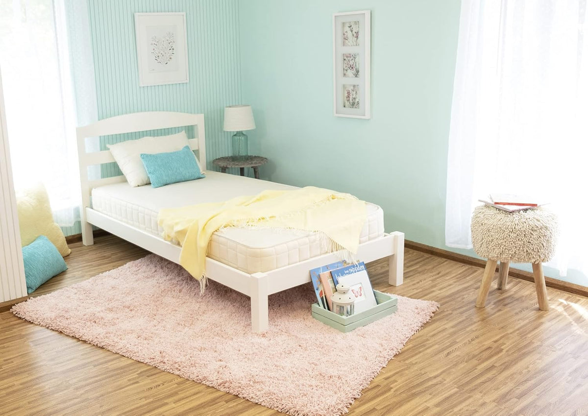 2-In-1 Organic Kids Mattress - Twin Mattress with Quilted Top and Waterproof Layer - Firm Mattress for Kids