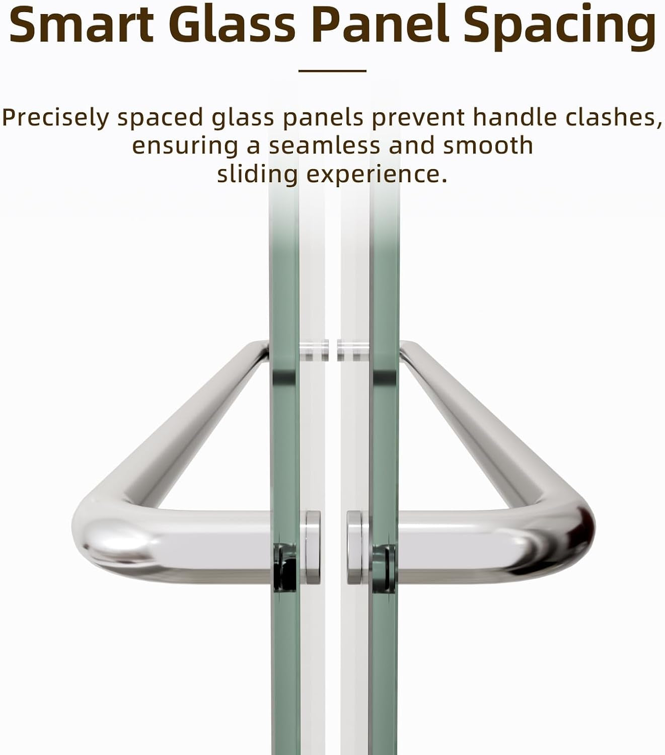 Double Sliding Shower Door,44-48" W X 70" H,Chrome