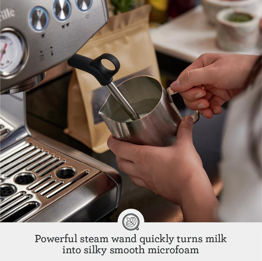 Breville BES876BSS Barista Express Impress, Brushed Stainless Steel