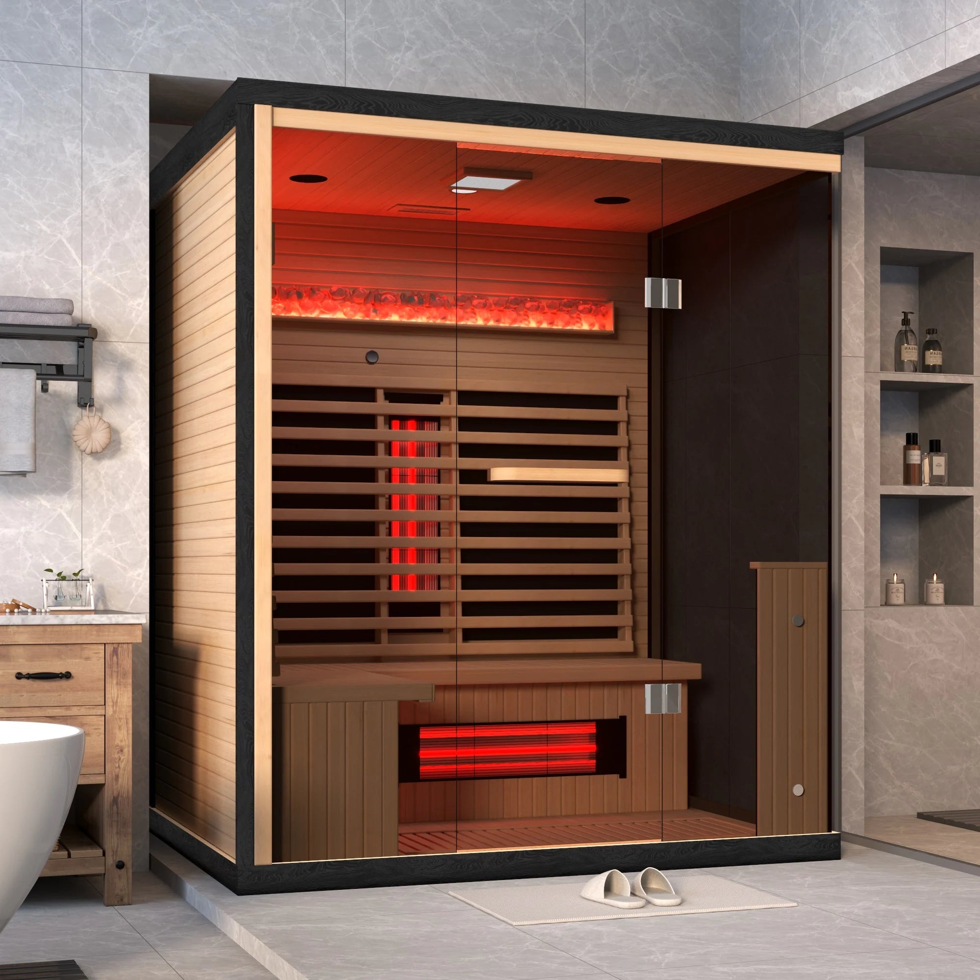 Infrared & Steam Sauna (Varied Sizes & Shapes)