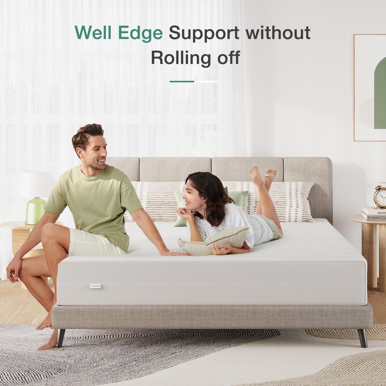 Twin Mattress, 6 Inch Twin Mattress in a Box, Double Side Sleep Foam Mattresses with Breathable Cover for Back & Side Sleeper, Twins Bed Mattresses