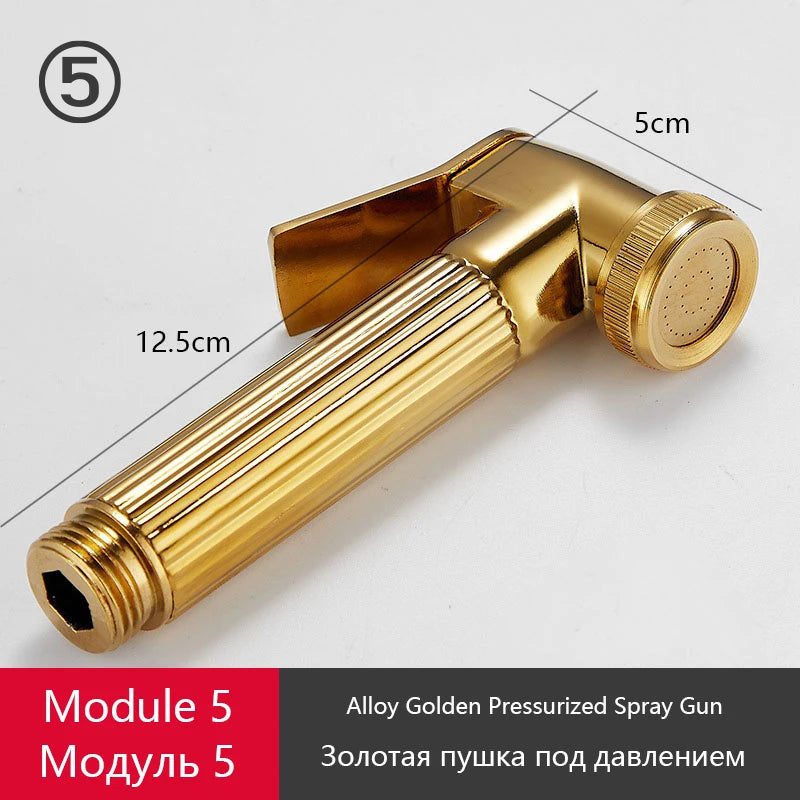 Gray Shower Set Bathroom Copper Shower System LED Digital Display Temperature Bathtub Shower Faucet DIY Shower Accessories Sets