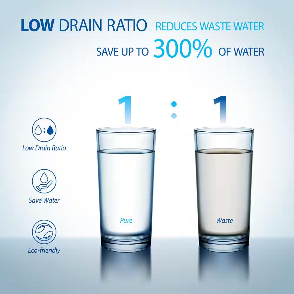 APEC ROTL-600 Tankless Reverse Osmosis Water Filtration System, RO Water Filter Cartridge with Replacement Alert 3-Stage