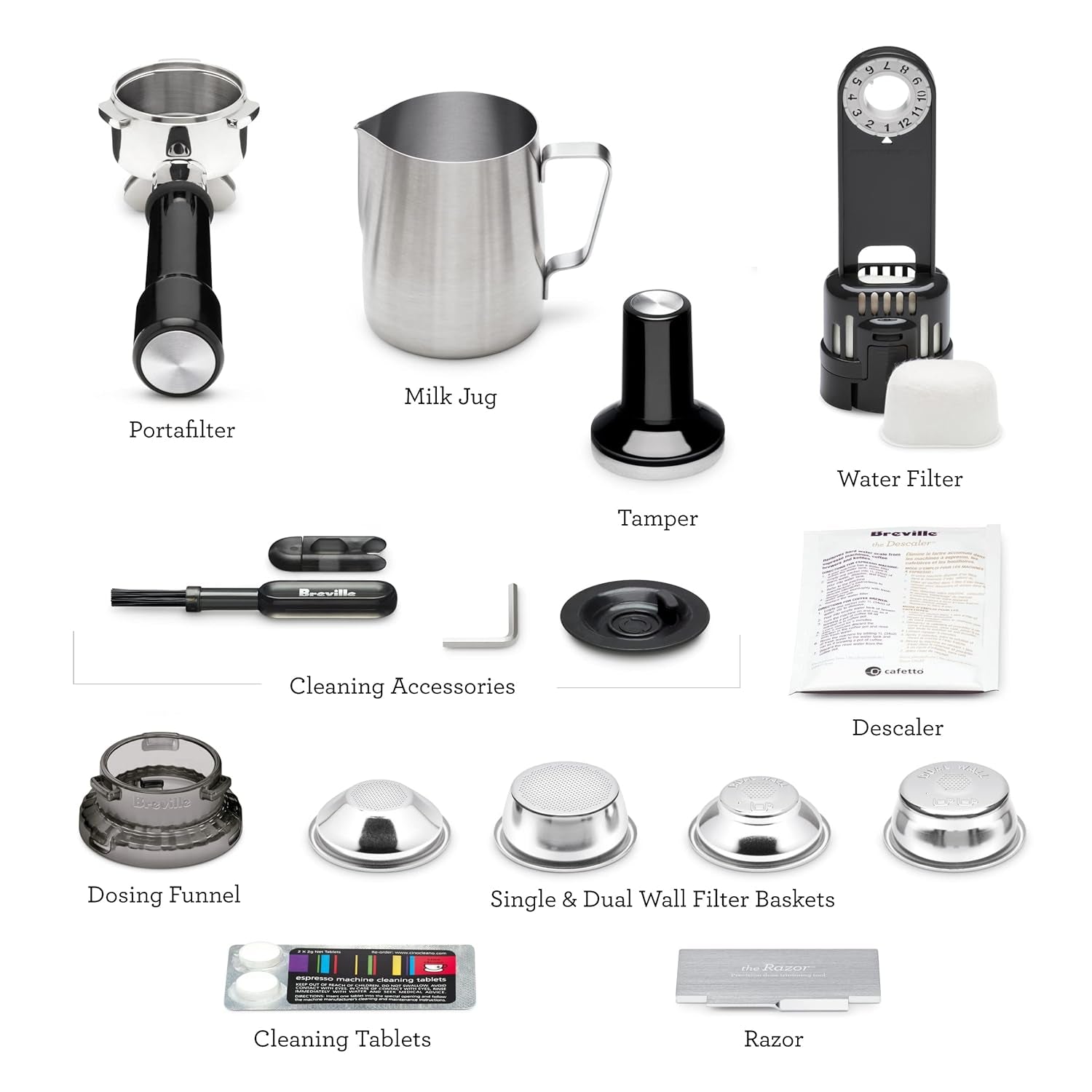 Breville BES870BTR Barista Express Espresso Machine, Black Truffle